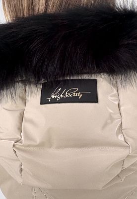 Превью Женская горнолыжная куртка Куртка горнолыжная HIGH SOCIETY Victoria Nebula Cream